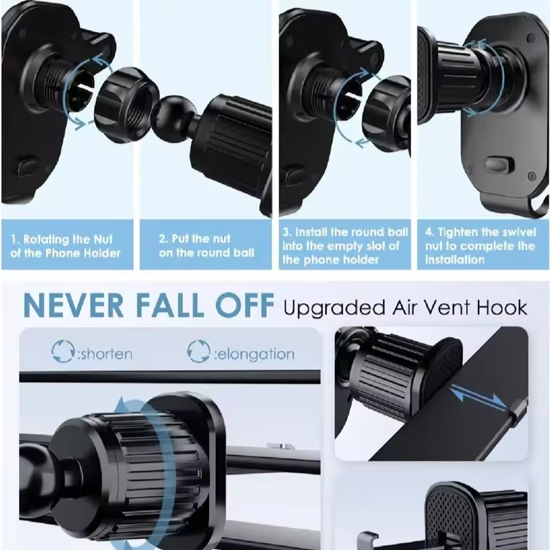 Universal Car Hook Base Phone  - Phone Accessories Holder Car review and price